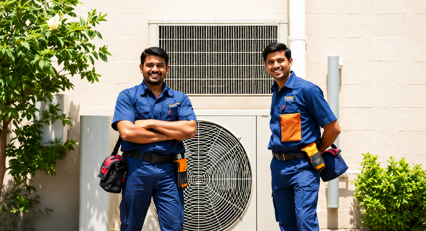 AC Wala technicians ready for doorstep AC service