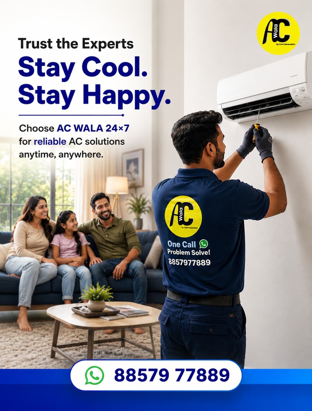 Split and window AC units available on rent